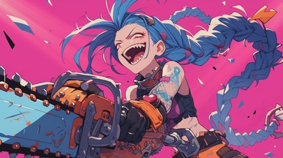 【炫酷4K】疯狂金克斯插画