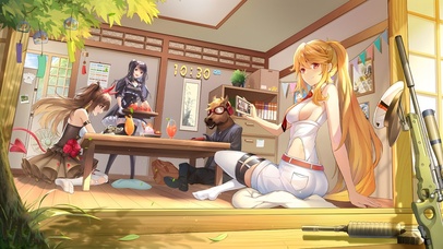 4k盛夏庭院少女