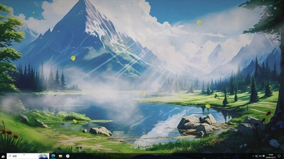 护眼绿色风景-桌面主题