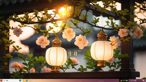 中秋赏花灯	