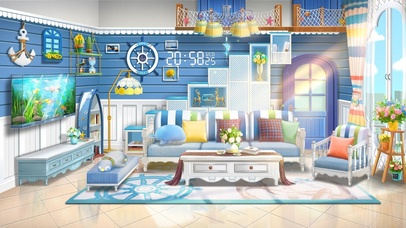 治愈唯美海洋风格客厅