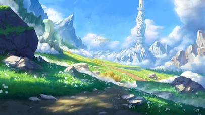 唯美动漫草原风景