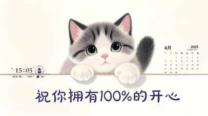 祝你拥有100%的开心