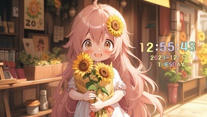 捧花小女孩