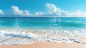 蔚蓝大海热带海滨