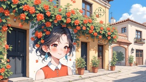 浪漫玫瑰花墙