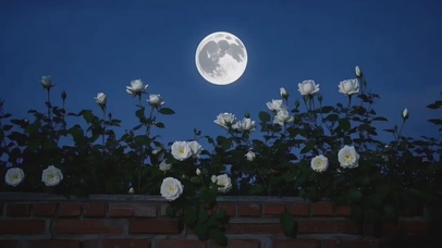 银子II植物系列-白玫瑰