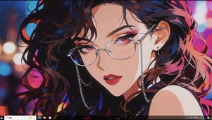 霓虹浸卷-桌面主题