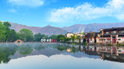 4k徽派宏村美景