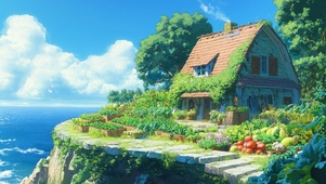 海边菜园小屋