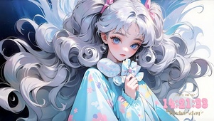双马尾睡衣女孩
