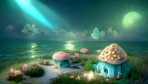 海边童话蘑菇屋