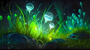 4K  水晶草
