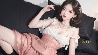 4k可爱甜美女孩