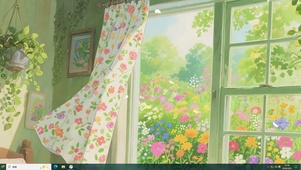 护眼花草树木桌面主题