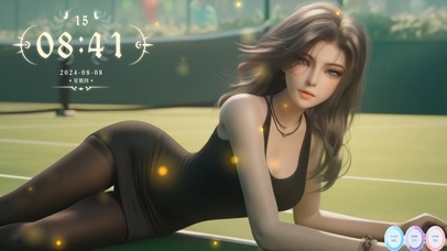 秀发如同黑夜中的星光