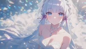 穿婚纱的女孩