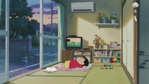 蜡笔小新雨天小憩