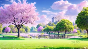 樱花树下