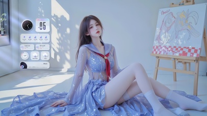 纯欲甜美长腿美女