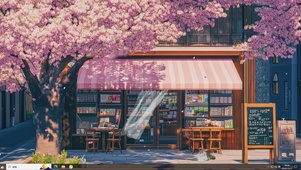 宫崎骏街边书店-桌面主题