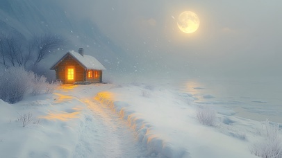 大雪白夜