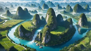遇龙河风光