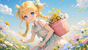 采花少女