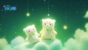 星空下的小熊