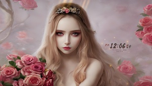4k鲜花美女