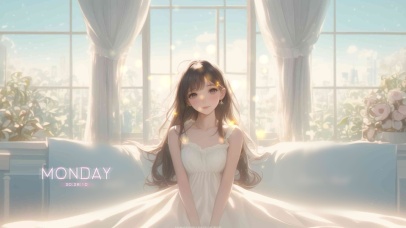 她的身影轻盈如蝶