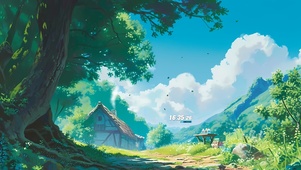 唯美 林中小屋