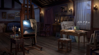 4K唯美治愈画室房间