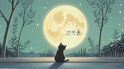 守护星空猫咪