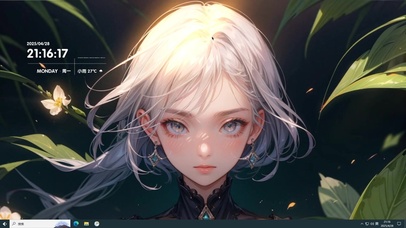 唯一触动人心歌声白毛赛博风美女