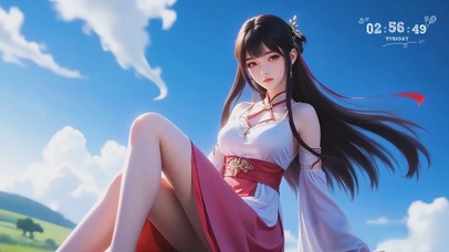 4K古风汉服少女