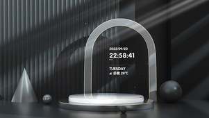 4K黑白光影极简桌面