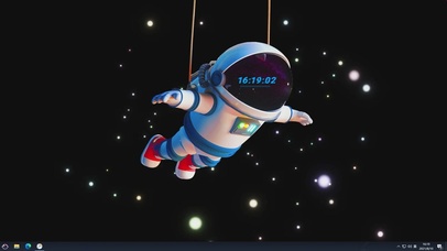 4K 可爱太空人主题