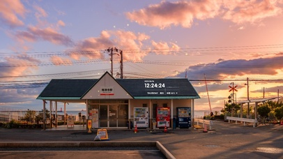 4K唯美治愈夏日城市夕阳