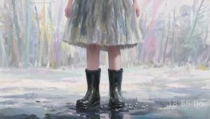 花漾壁纸|雨鞋