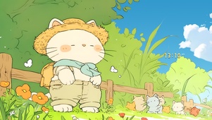 可爱初夏猫咪