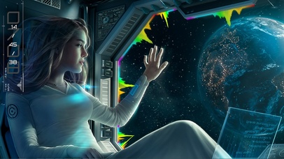 4K航空站（带音乐乐谱时钟）