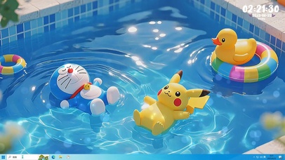 惬意的夏日午后 一起来游泳吧