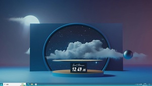 简约星空云主题