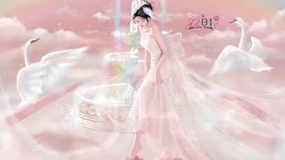 4k 治愈唯美天鹅湖女神