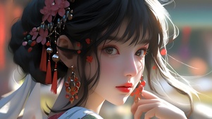 精致美女