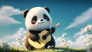 可爱的演奏者