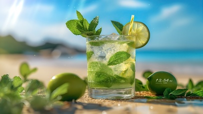 清凉薄荷柠檬水