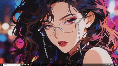 霓虹浸卷-桌面主题