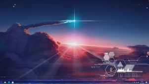 云上夕阳可视化主题
